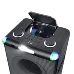 Enceinte Bluetooth Muse M-1958DJ Party Box avec CD, USB, Radio FM, Puissance 500W, Animation LED + Strobe, Microphone, Téléco