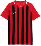 Nike Kids Striped Division III Short Sleeve Top - University Red/Black/White/White, Medium