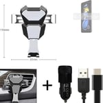 Car holder air vent mount for Xiaomi Redmi Note 11T Pro+ cell phone mount