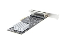 StarTech.com 4-Port 2.5Gbps NBASE-T PCIe Network Card, Intel I225-V Chip, Quad Port Computer Network Card, Multi-Gigabit NIC, PCI Express Server LAN Card, Desktop Ethernet Interface Card, PCI Express 2.0 (PR42GI-NETWORK-CARD) - netværksadapter - PCIe 2.0