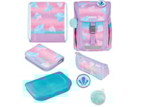 Herlitz Filoactive Xl Plus Ocean Lights, Matlåda, Pennfack, Pencil Pouch, Skolväska, Sport Bag, Flicka, Grundskola, Ryggsäck, 21 L, Framficka, Sidoficka