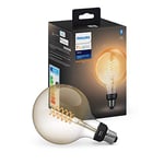 Philips Hue White Filament Giant Twin Pack Smart LED Globe Bundle [E27 Edison Screw] with Bluetooth, Includes Hue Dimmer Switch, Works with Alexa, Google Assistant, Apple HomeKit [Energy Class A+]”