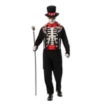 Bristol Novelty Mens Day Of The Dead Costume BN4437