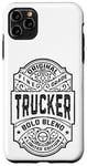 iPhone 11 Pro Max Trucker Funny Vintage Whiskey Bourbon Label Truck Driver Case