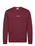 Lens Sweatshirt - Seasonal Tops Sweat-shirts & Hoodies Sweat-shirts Burgundy Les Deux