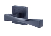 Yale Verona Matt Black Door Handle for Indoor Wooden Door, Stylish Modern Easy Fit Handle with All Fixtures Supplied, Euro Profile Cylinder Keyhole Cover Included
