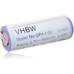 vhbw Batterie compatible avec Braun Oral-B Pro 4500 / Type 3756 rasoir tondeuse électrique (650mAh, 3,7V, Li-ion)