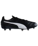 Puma Mens Unisex KING Platinum 21 FG/AG 's Football Boots - Black Leather - Size UK 10