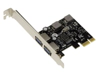 Carte PCI EXPRESS PCIe USB 3.0 2 PORTS 5G """"A"""" - AUTO ALIMENTEE - CHIPSET NEC D720202