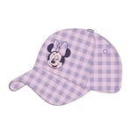 Minnie Mouse Curved Visor Cap - Pink and Purple - Suitable from 4 to 8 Years - With Collection Embroidery - Children's Cap with Adjustable Back Velcro - Original Product Designed in Spain