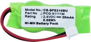 Kompatibelt med Sony VAIO PCG-FRV25, 2.4V, 20 mAh