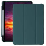 BXGH Case Compatible with iPad 10.2 Inch 2021/2020 iPad 9/8th Generation & 2019 iPad 7th Generation with Pencil Dumbbell, Auto Sleep/Wake Cover (Dark Green)