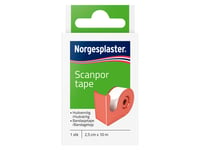 Norgesplaster Scanpor tape med dispenser, 2,5cm x 10m, 1 stk.