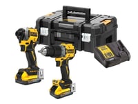 DEWALT DCK2050H2 POWERSTACK Twin Pack 18V 2 x 5.0Ah Li-ion