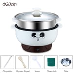 Multifunction Electric Nonstick Skillet Wok Rice Cooker Steamer with Lid 2.3L