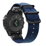 Garmin Fenix 7/6/6 Pro/Forerunner 945/935 etc. Klockarmband i nylon - Blå