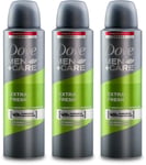 Dove Men+Care-Antiperspirant Deodorant Extra Fresh 150ml X 3