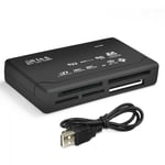 Flash Black Mini All In One TF USB Micro M2 MMC XD CF MS Memory Card Reader