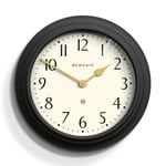 NEWGATE® Westhampton Large Classic Wall Clock - Oversized Wall Clock - Round Clock - Living Room Clock - Kitchen Clock - Designer Clock - Arabic Dial - 50cm (Gravity Grey)