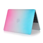 Rainbow Macbook 12-Inch Retina (2015) Case - Het Rosa / Blå