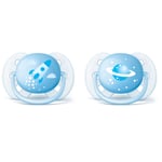 Soother Ultra Soft 0-6m 2 pack Blue - Philips Avent