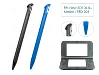 2 x Black Blue Pens Plastic Pen Stylus for Nintendo - ̗̀new ̖́ 3DS XL/LL 2015+