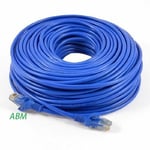 15m Network Rj45 Cat5e Ethernet Patch Cable Lan Modem Router Pc Lead Blue