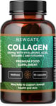 Newgate Labs Marine Collagen 350Mg with Hyaluronic Acid, Vitamin C & Vitamin E -