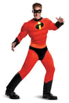 DISGUISE 66844C Costume de Mr Incredible Classique Muscle Adulte Taille Disney, Homme, Rouge, XXL