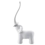 Elegant Elefant Ringhållare - Söt & Stabil, 14 cm Vit