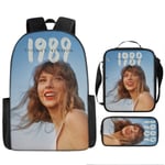 3-delad set Taylor Swift Taylor Swift fläkt skolväska med stor kapacitet studentryggsäck style 5