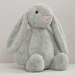 Mub- Wholesale Hot Selling  CPC Factory Directly Children Gifts Girls Rabbit Stuffed Doll Long Ears Bunny Short Plush Toys Gray 25cm