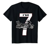 Youth I'm 7 old age 7th Birthday 7 years, cute motorbike for kids T-Shirt