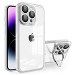 SKALO iPhone 15 Pro Color Bumper Kamera Ring Skal - Vit