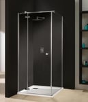 Duschkabin Kndj2/Free-100-S Cm/Sbw16 Krom/Silver Bł