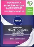 NIVEA Rich Regenerating Face Night Cream (50Ml, Pack of 3), Almond Oil Moisturis