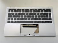 For HP EliteBook x360 1040 G8 M46731-BA1 Palmrest Cover Keyboard Slovenian NEW