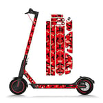 Stylish Scooters Red Camo, for Xiaomi M365 Sticker,Vinyl Adhesive for Electric Scooter Stickers Camo for Xiaomi Scooter Sticker.