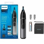 Philips Nose Hair Trimmer Nose Ear Eyebrow Trimmer Shower Proof - NT3650