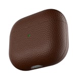 KeyBudz - PodSkinz Artisan Series Leather Case Handcrafted for your Airpods 3 (Color: Natural Brown)