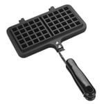 Waffle Maker Pan with Handle for Stovetop Dual Head Old Fashioned Waffle Baking Pan No Noxious or Additives in The Material Non-Stick Waffle Baking Mold for Belgian Waffles Toaster