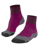 FALKE Women's TK2 Explore Short W SSO Wool Thick Anti-Blister 1 Pair Hiking Socks, Purple (Radiant Orchid 8692), 2.5-3.5