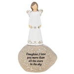 Daughter I Love You More Than The Stars In The Sky Stone Sentiment Gift