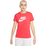 Nike Sportswear Essential Icon Futura T-skjorte Dame - Rød - str. 2XL