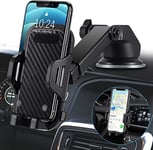 Xawy Support de téléphone Portable 3 en 1 avec Ventilation et Ventouse, Support de téléphone Portable Universel pour Voiture - Rotation à 360° - pour Tous Les téléphones Portables W2