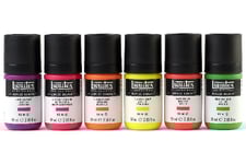 Lqx Akryl Gouache Set 6X59ml Fluorescerande