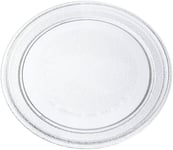 Microwave Turntable Glass Plate - Flat Profile (245mm) Universal Strong Durable
