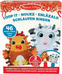 Melissa & Doug Loop it Farm Animal Hand Puppets Beginner Craft Kit New Xmas Toy