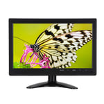 Kafuty 10.1 Inch HD 1080P Widescreen Display LCD Monitor with HDMI/VGA/BNC/AV Input (100 240V) for Desktop PC Computer (UK plug)