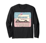 Cool Ice Cream Truck with Sweets for Summer and hot Days Long Sleeve T-Shirt